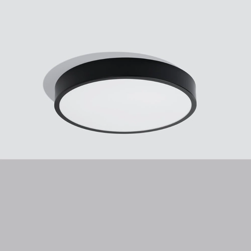 Stropní LED svítidlo ONYX 50 černé moderní kulaté do obývacího pokoje a ložnice SOLLUX