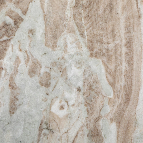 Kulatý konferenční stolek Nema béžový mramor glamour 36 cm moderní odkládací do obýváku Atmosphera