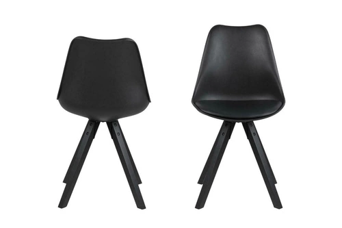 Jídelní židle Dima Actona černá z plastu a dřeva snadno čistitelná moderní