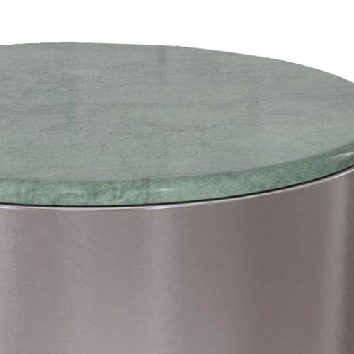 Konferenční stolek Actona Cangas kulatý 45 cm mramorový zelený moderní