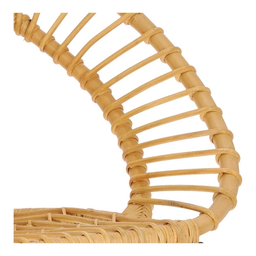 Ratanové relaxační křeslo Keko Atmosphera boho do obýváku na kovových nohách