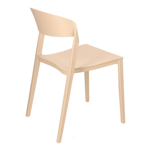Židle Ribbon béžová plastová moderní jídelní a kuchyňská židle