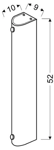 Moderní transparentní stropní svítidlo Abrego 52 cm do obýváku a ložnice CANDELLUX E27