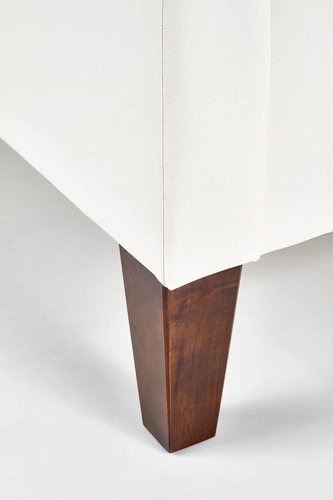 Čalouněná postel Samur 160x200 bílá moderní s prošívaným čelem do ložnice