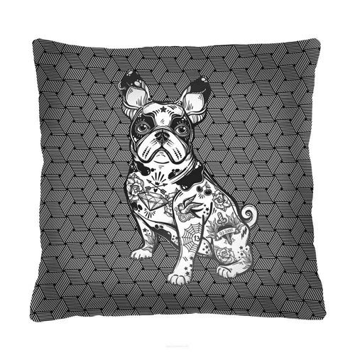 Sametový dekorační polštář Bouled 40x40 cm moderní antialergenní do obýváku Intesi