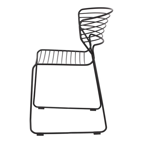 Sada 4 černých židlí Hilly