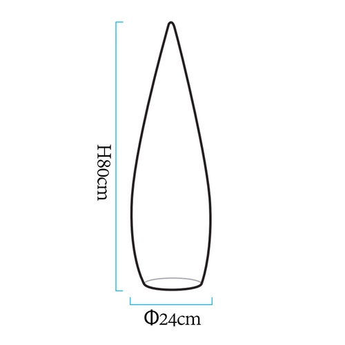 Stojací zahradní lampa duch GHOST LED RGBW 16 barev 80 cm