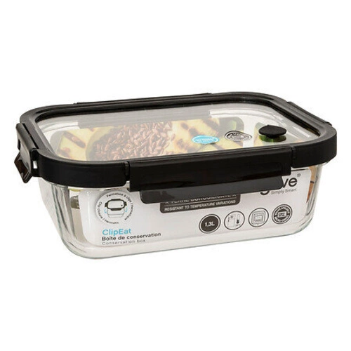 Skleněná nádoba Clipeat 1,3 l