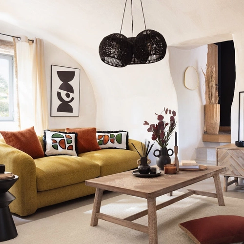 Dřevěný konferenční stolek Aeris 130x70 cm obdélníkový skandinávský do obýváku Atmosphera