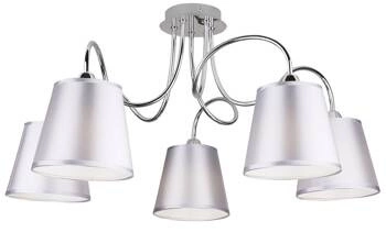 Závěsná lampa Luk 5 světel chrom glamour do obýváku a jídelny CANDELLUX LIGHTING