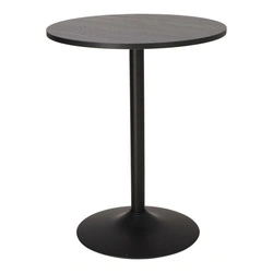 Kulatý jídelní stůl Hvar 60 cm černý moderní do obýváku a kavárny