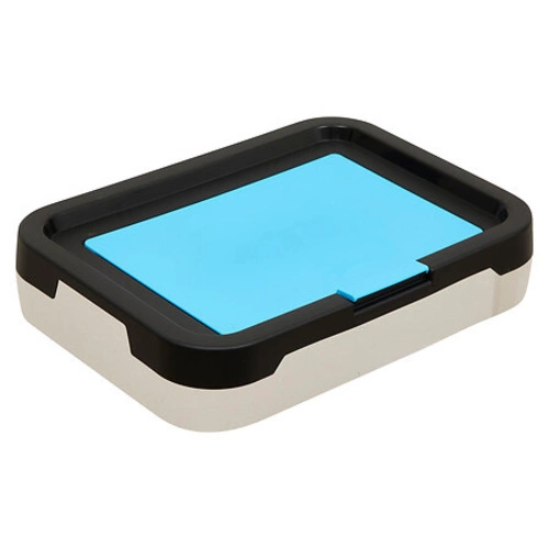 Sada 3 skládacích černých kuchyňských košů na tříděný odpad 24 l 