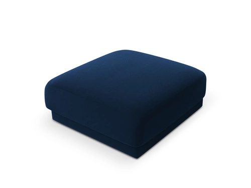 Sametový taburet Miley Royal Blue 90x90 cm čtvercový moderní modrý do obýváku