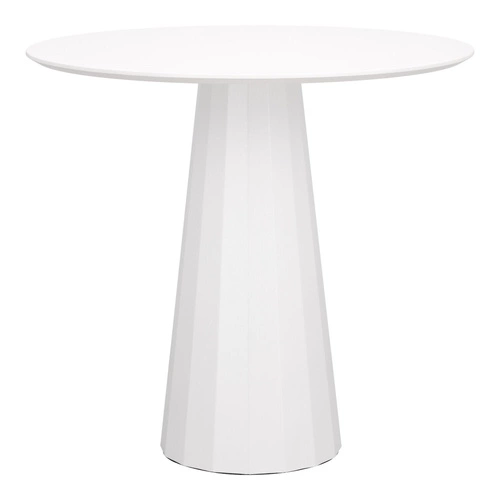 Kulatý jídelní stůl Florero 80 cm bílý moderní na jedné noze do jídelny a obýváku Intesi
