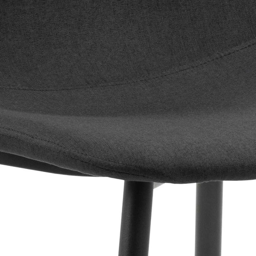 Čalouněná jídelní židle Celia černá moderní skandinávský styl Actona