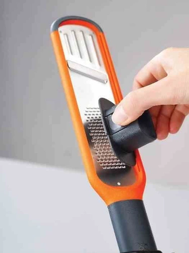 JJ - Struhadlo s plátkovačem Handi-grate oranžové/grafitové