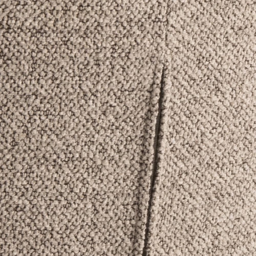 Čalouněná jídelní židle Patricia tmavě béžová moderní na černých kovových nohách