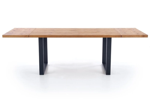 Rozkládací jídelní stůl loftový Intesi Loft 160-250 cm dub přírodní černé nohy