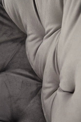 Otočená moderní jídelní židle Veroniq šedá sametová do jídelny a obývacího pokoje Intesi