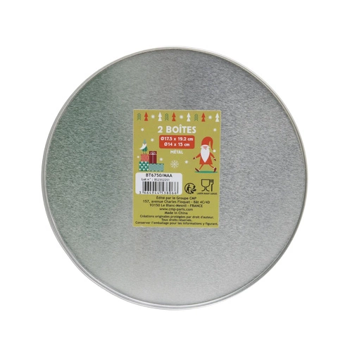 Sada 2 kovových vánočních krabiček Intesi dekorace do kuchyně