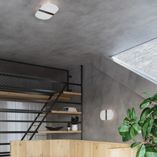 Nástěnné svítidlo SALIA bílá moderní skleněno-kovová do obýváku a ložnice Sollux