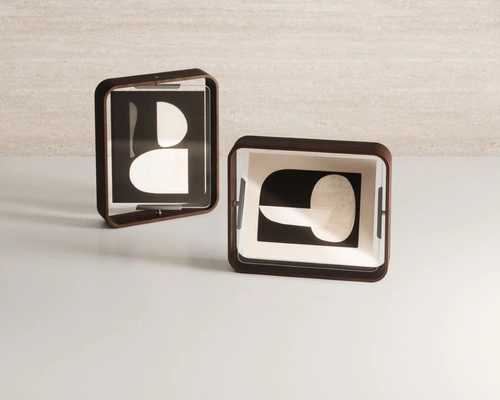 Dřevěný fotorámeček 20x25 ořechový stojací Bellwood Umbra moderní dekorativní