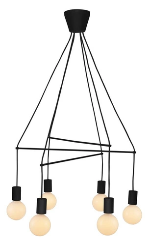 Závěsné svítidlo Alto černé moderní nastavitelné do obýváku a ložnice nad kuchyňský ostrůvek