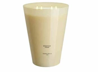 XXL vonná sójová svíčka Moroccan Cedar Cereria Molla béžová do obýváku 3,5 kg