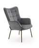 Moderní šedé křeslo Cabres s područkami do obýváku a kanceláře