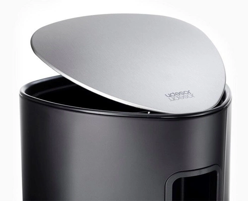 Joseph Joseph EasyStore odpadkový koš do koupelny 5l černý matný s pedálem oválný