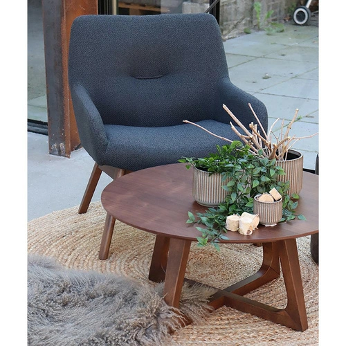 Kulatý jutový koberec Bombay 150 cm přírodní pletený boho do obýváku a ložnice Intesi