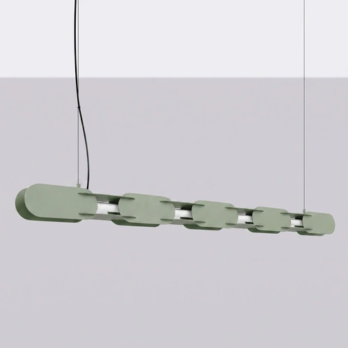 LED závěsné svítidlo CHAIN 158 olivové moderní nad kuchyňský ostrůvek