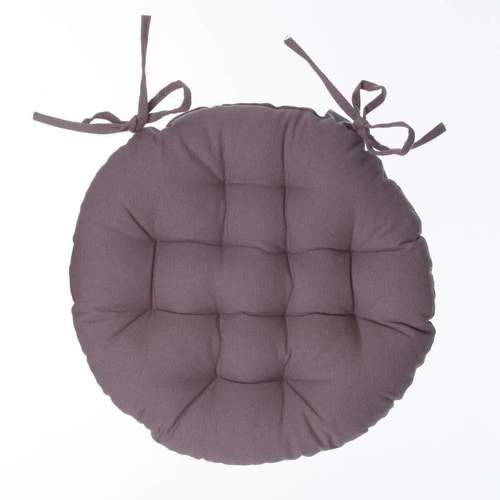 Polštář na židli 38 cm kulatý taupe