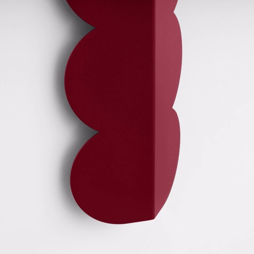 Nástěnné svítidlo BISCUIT bordó moderní do obývacího pokoje a ložnice