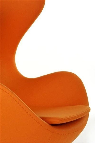 Otočná houpací křeslo ušák Jajo oranžový kašmír moderní glamour do obýváku