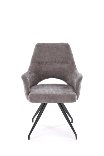 Otočná čalouněná židle Naty Intesi šedá s područkami moderní do kanceláře