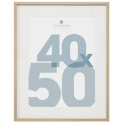 Dřevěný fotorámeček na zeď 40x50 přírodní skandinávský Manu Atmosphera