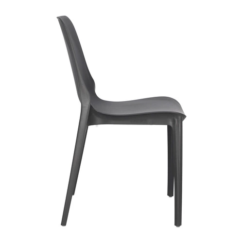Zahradní židle Ginevra antracit plastová stohovatelná moderní SCAB Design