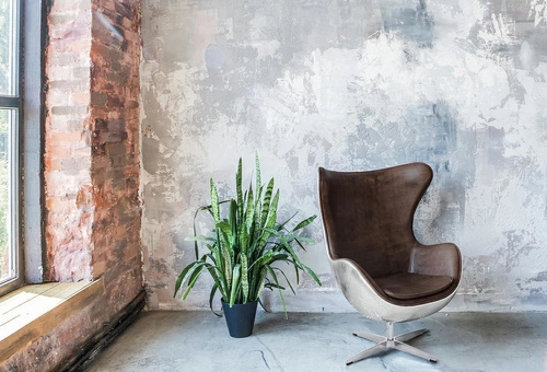 Otočná křesla Egg z ekokůže hnědá D2.DESIGN do obýváku moderní glamour