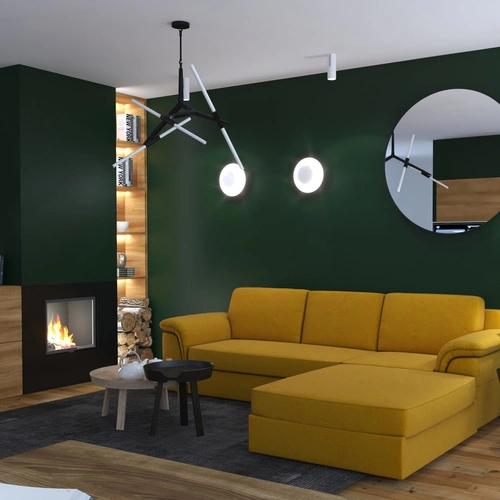 Závěsné svítidlo STICKS-6 zlaté moderní, nastavitelné nad jídelní stůl a do obýváku, 6 světel