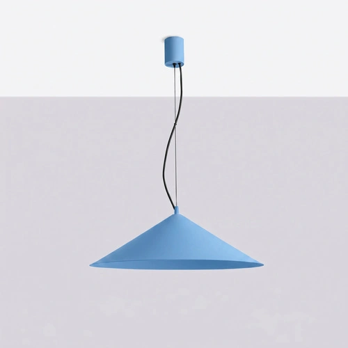 Závěsné LED svítidlo FINT světle modré do obývacího pokoje nastavitelné 50 cm