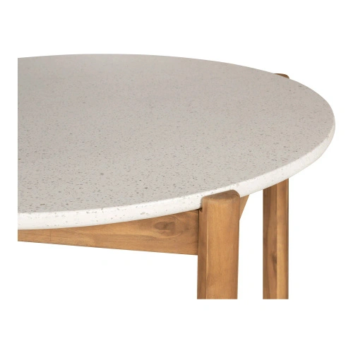 Zahradní kulatý stůl Terracina 120 cm terrazzo akácie House Nordic
