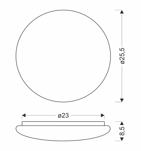 Stropní svítidlo Belina stropní svítidlo 25,5cm 18W LED 4000K bílé stínítko