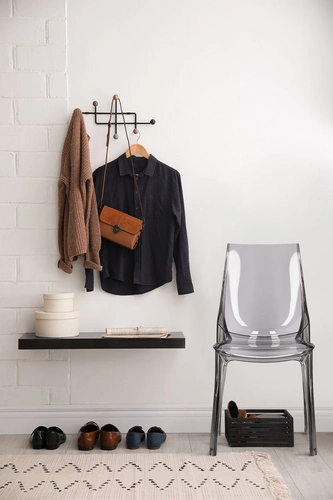 Průhledná jídelní a zahradní židle SCAB Design moderní stohovatelná z plastu