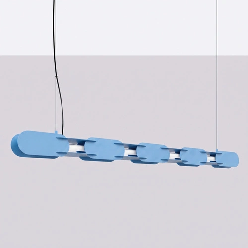 Závěsné LED svítidlo CHAIN 158 modré moderní do jídelny