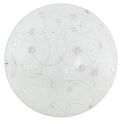 LED stropní svítidlo Astro 30 cm moderní skleněné průhledné do obýváku a kuchyně