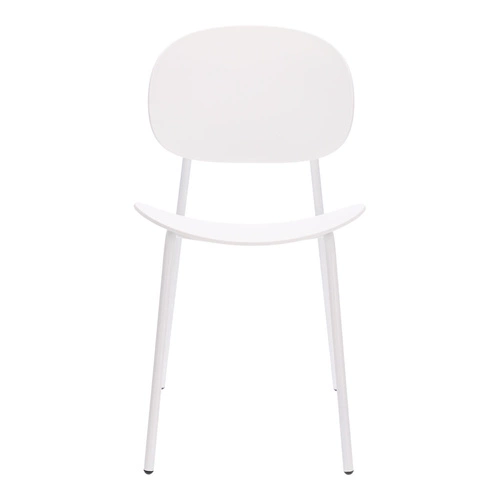 Jídelní židle Nube Intesi bílá plast a kov snadné čištění moderní styl
