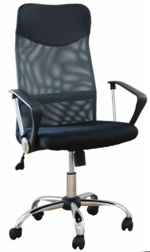 Ergonomická kancelářská židle Tarli šedá otočná s područkami k psacímu stolu moderní