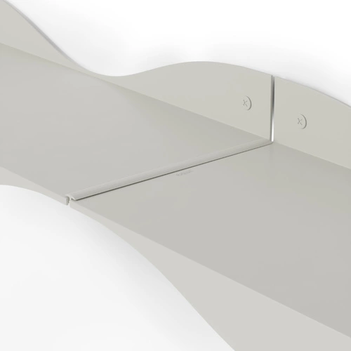 Sada 2 bílých nástěnných polic Surf Umbra moderních do obýváku a kuchyně