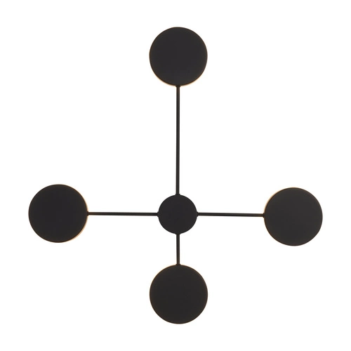 Nástěnné svítidlo CLEX - 4 LED černé 112 cm